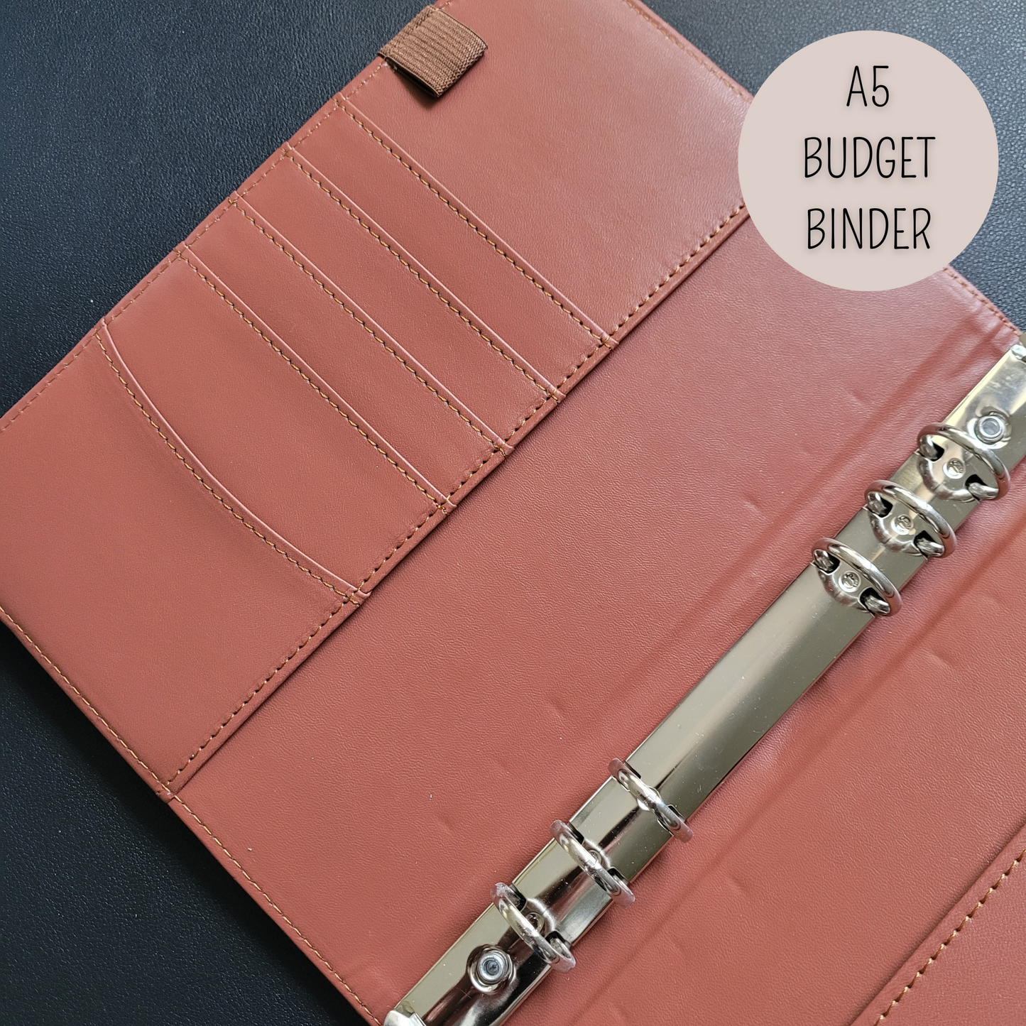 DELUXE Budgetbinder A5 - Croco braun