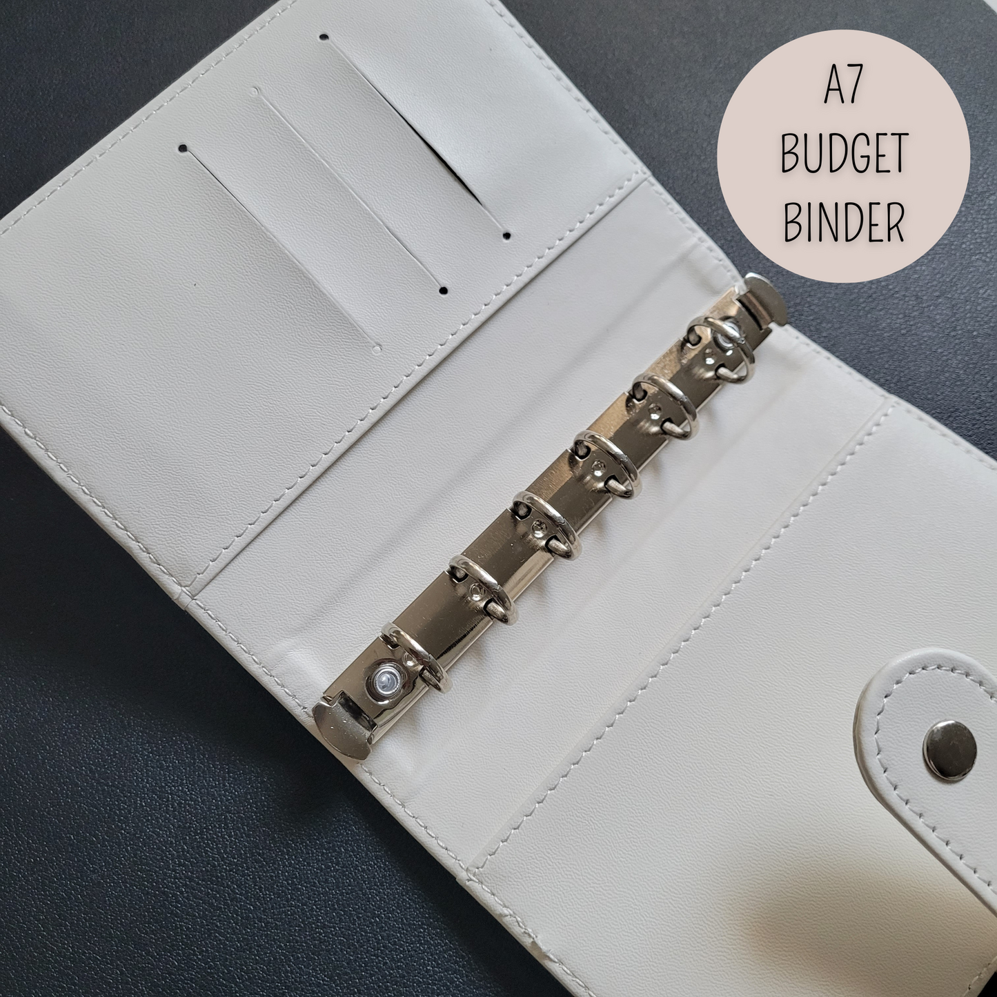 DELUXE BUDGET BINDER A7 für die Umschlagmethode - Soft White