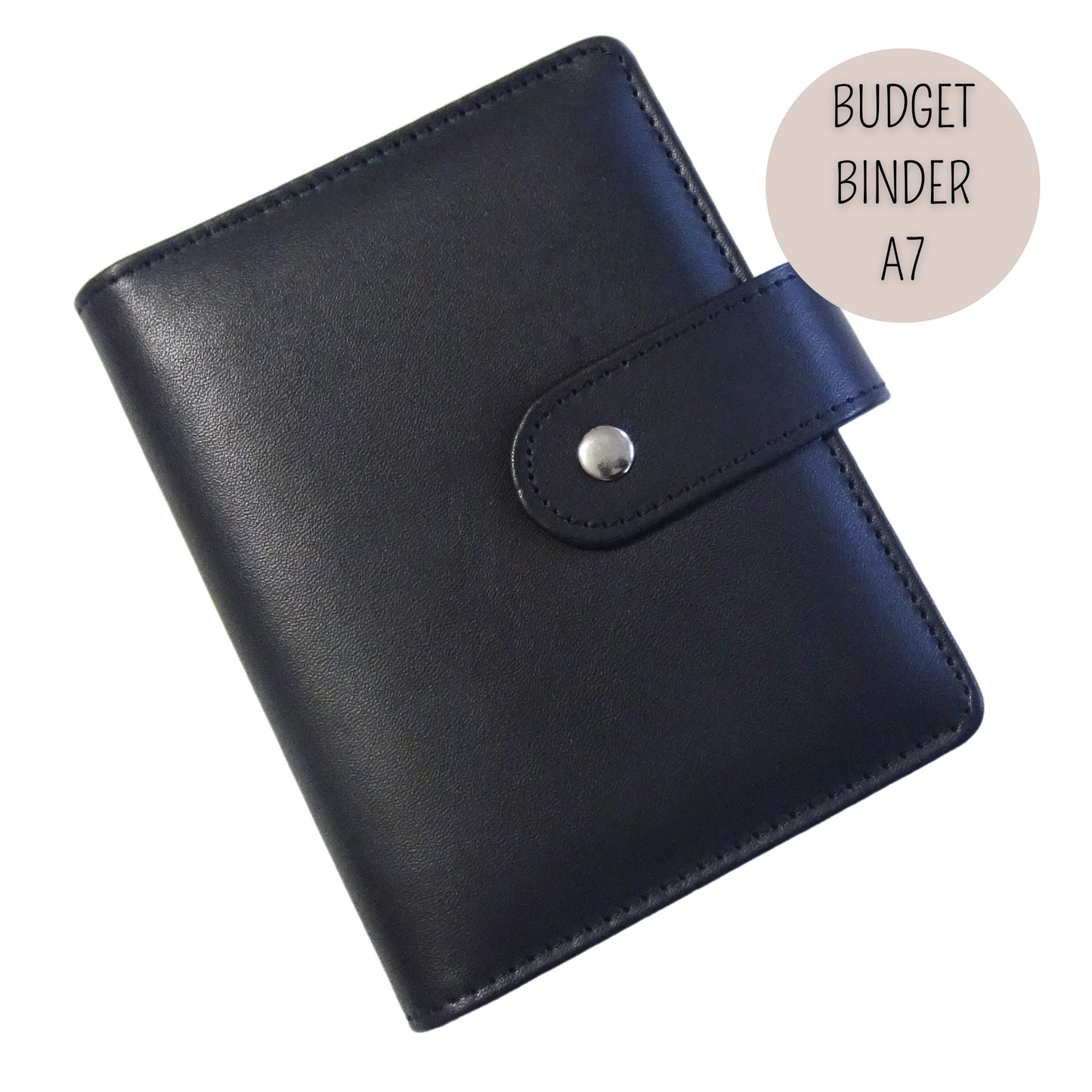 DELUXE BUDGET BINDER A7 für die Umschlagmethode - Soft Black