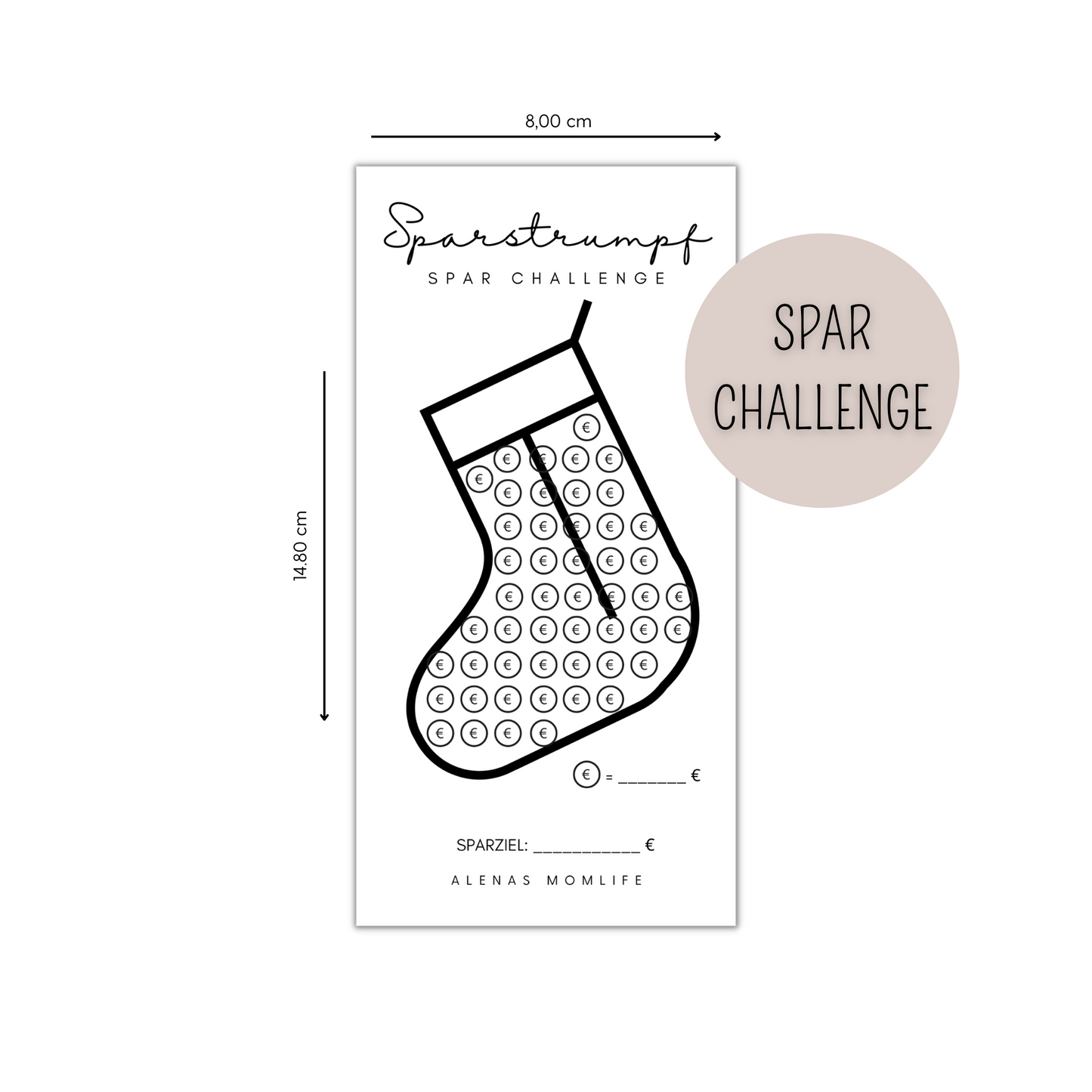 Spar Challenge Sparstrumpf