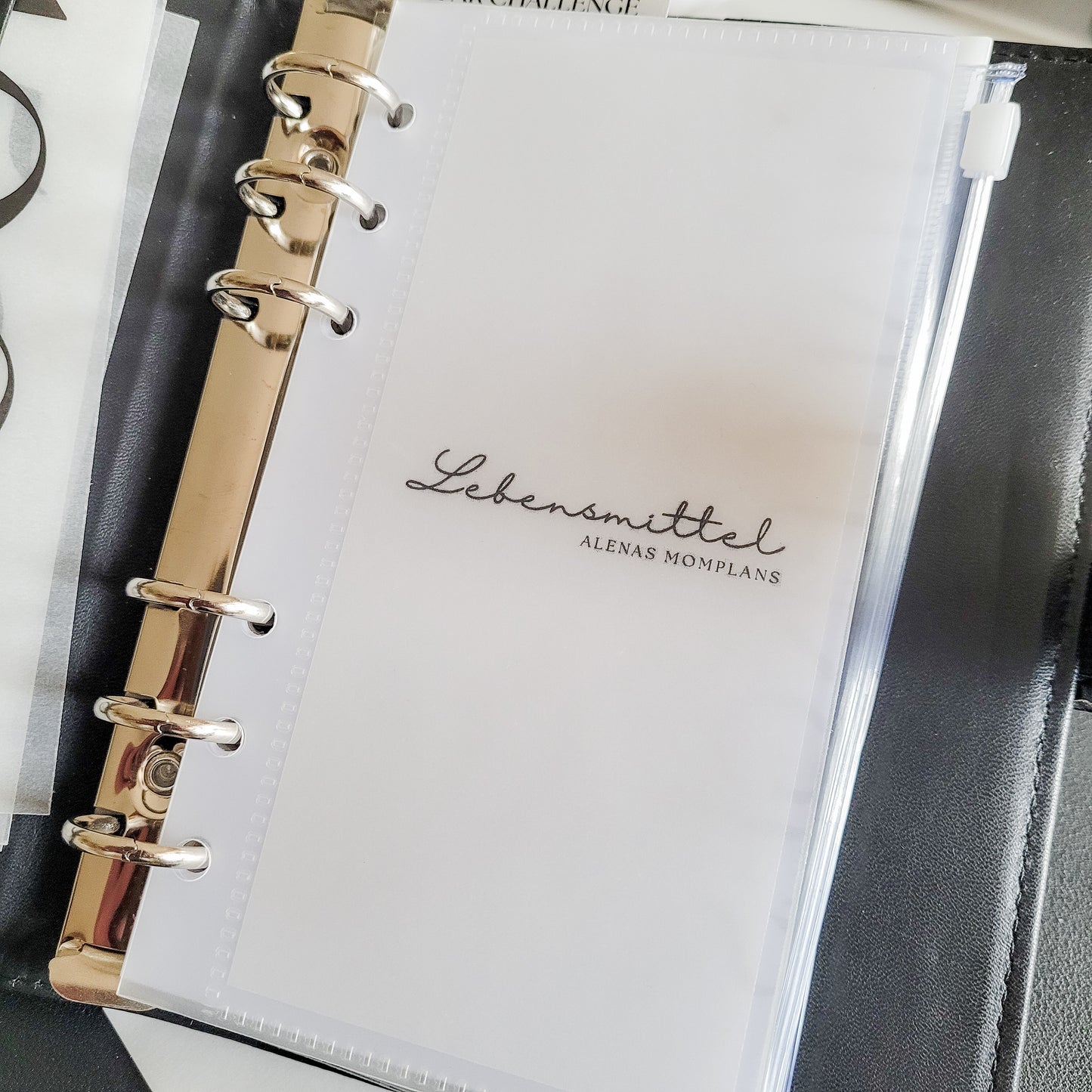 Geldumschlag weiss matt – A7 A6 | Wunschtext | SCHREIBSCHRIFT-Design | Budgetbinder | Zipper- & Zipplessumschlag
