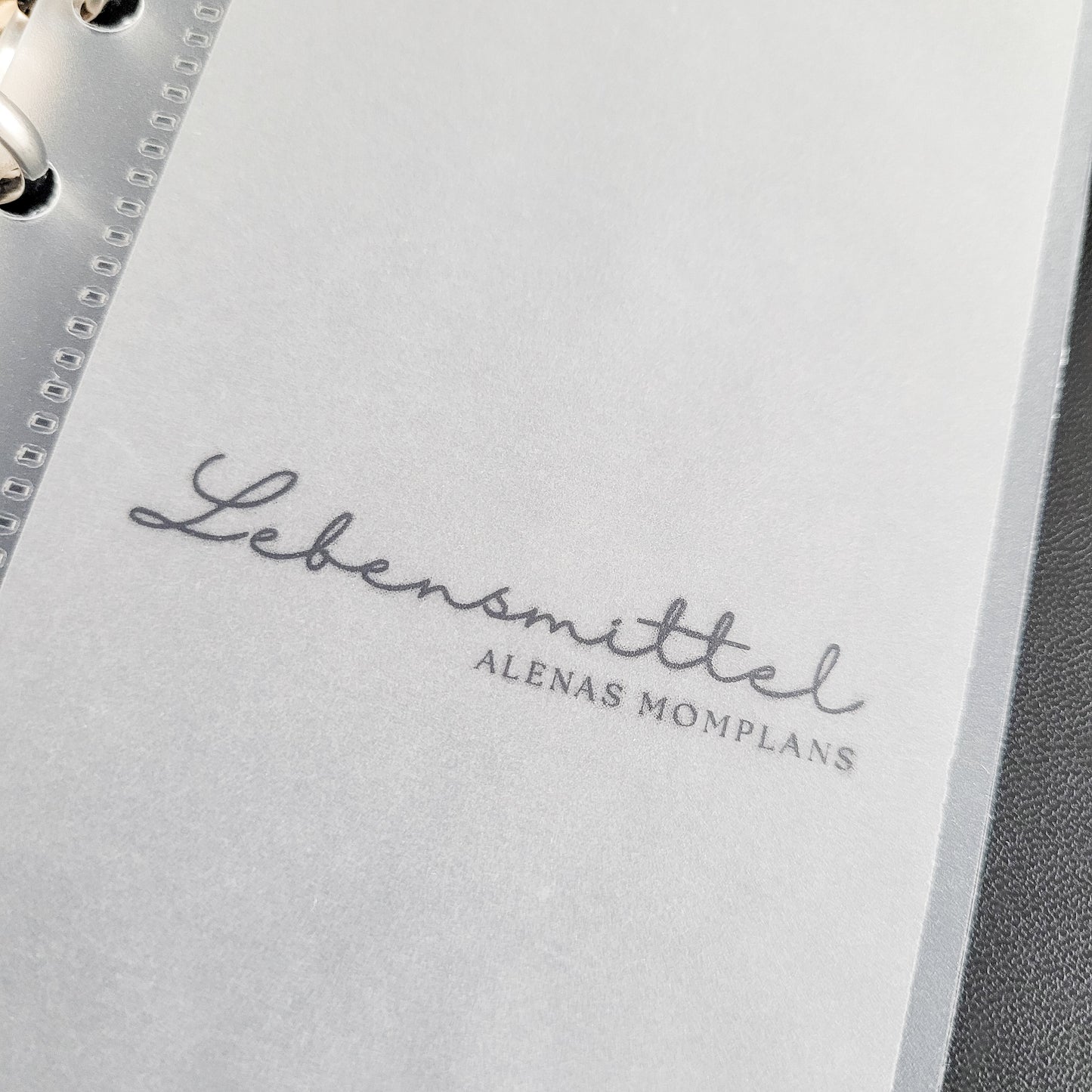 Geldumschlag A6 A7 SCHREIBSCHRIFT – Matt Frosty Transparent | Budgetplanung & Finanzen | Dashboards | Umschlagmethode für Anfänger