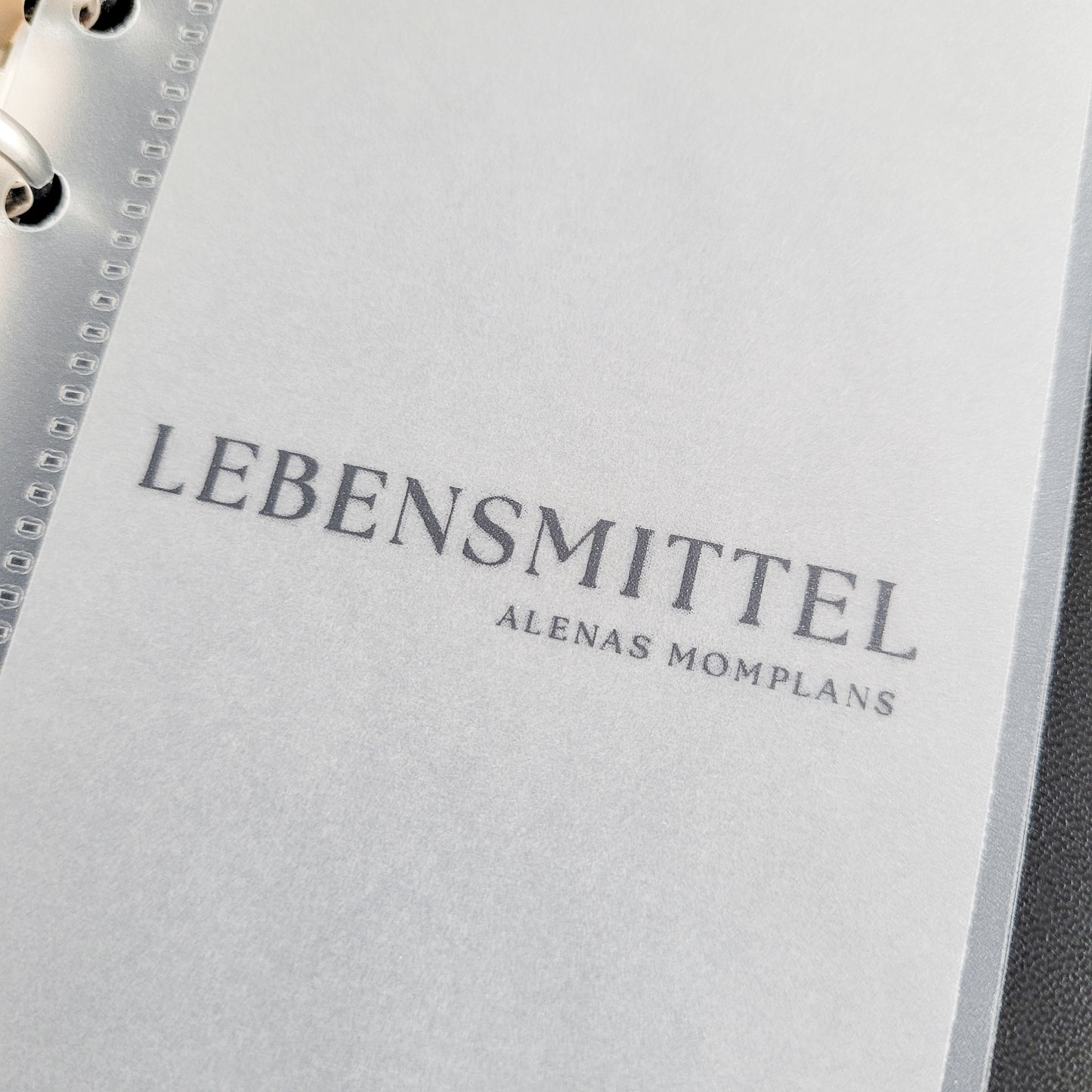 Geldumschlag A6 A7 CLEAN – Matt Frosty Transparent | Budgetplanung & Finanzen | Dashboards | Umschlagmethode für Anfänger