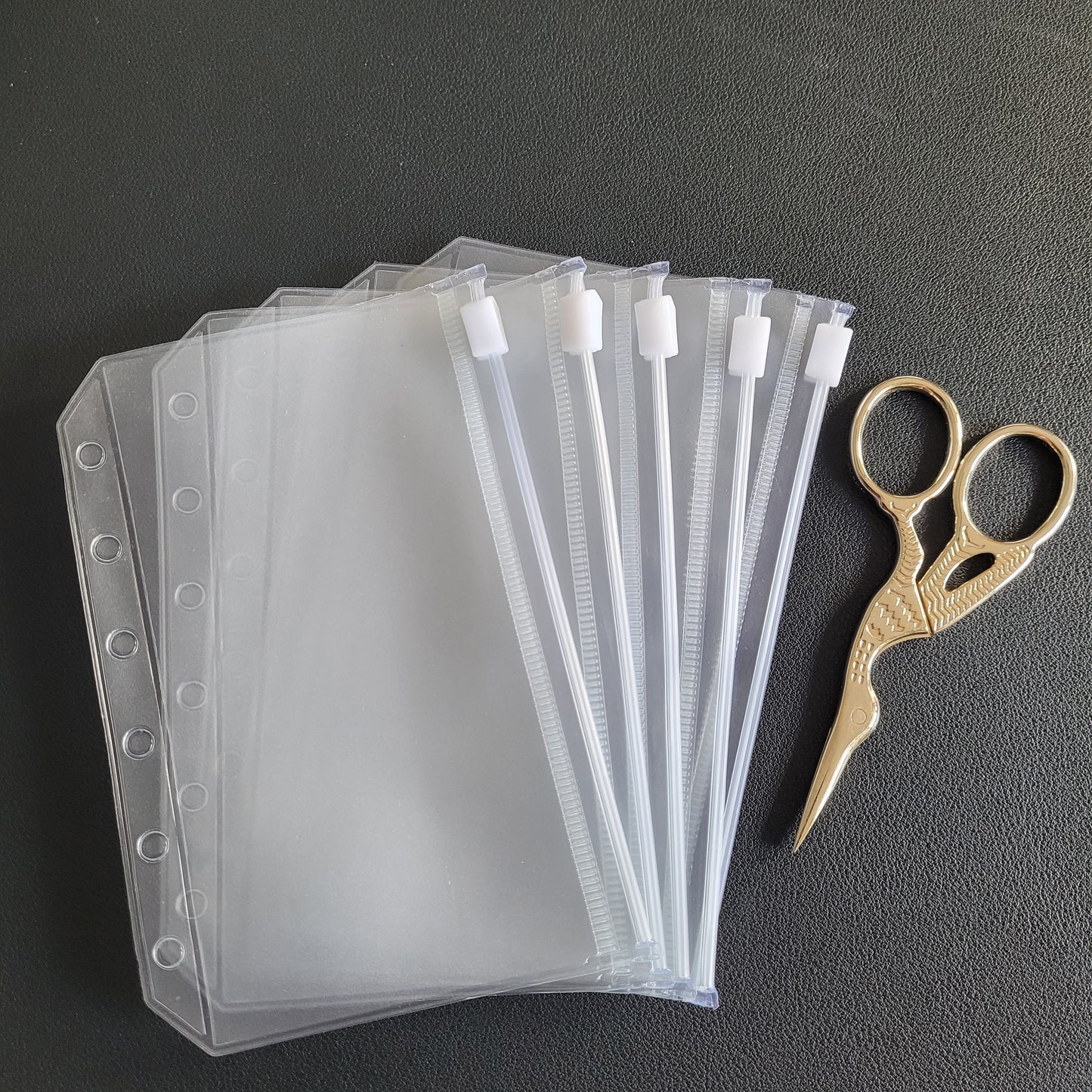 Frost Zipper Umschläge A7 (5er Set) – Perfekt für Cash Stuffing & Budgetplanung