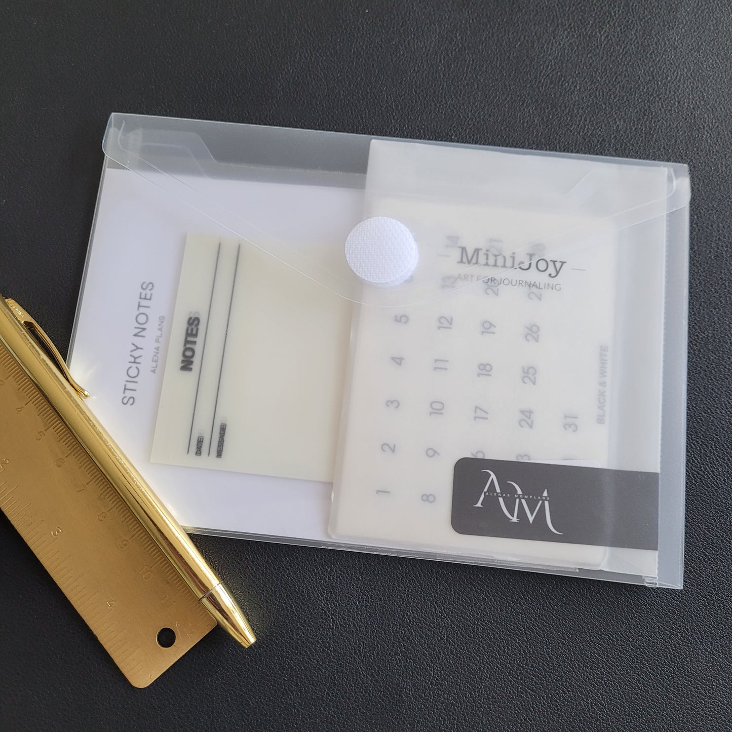 Planertasche matt frost für Aufkleber oder Sticky Notes