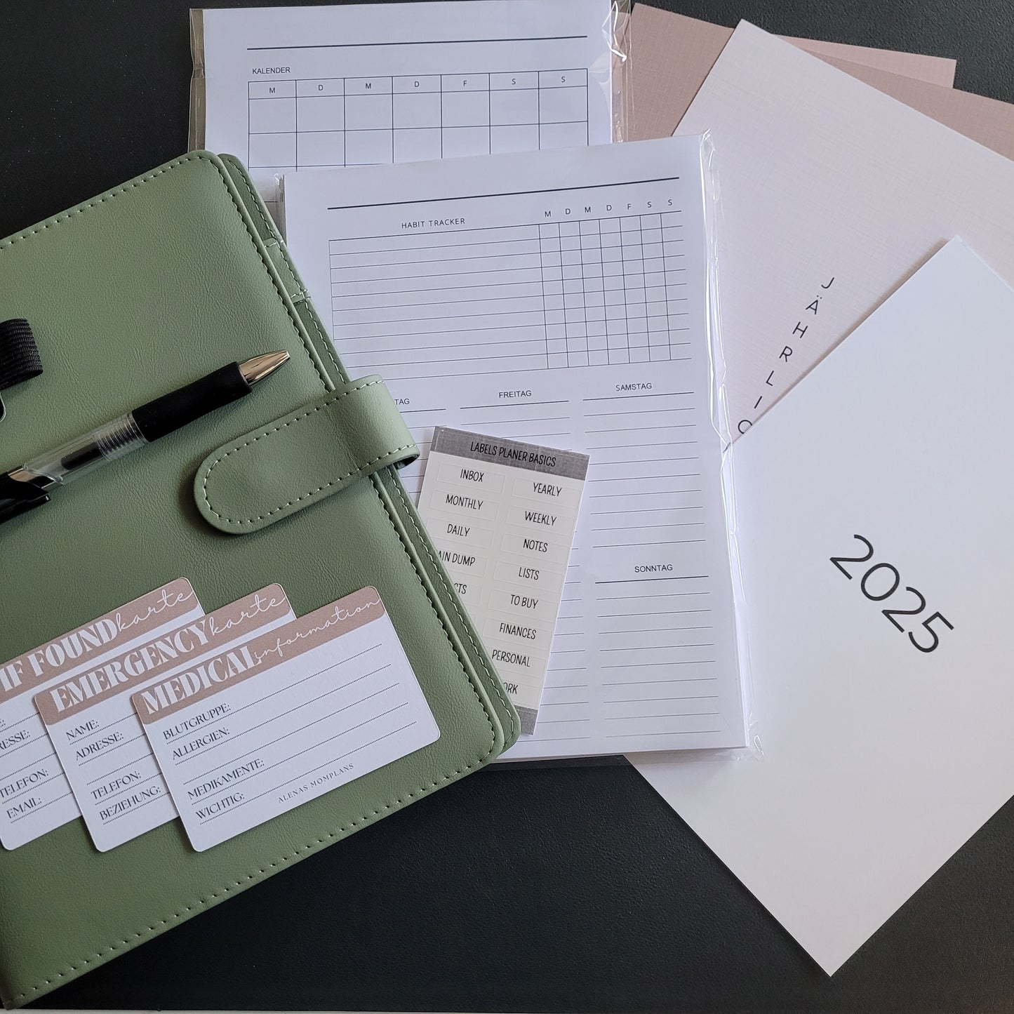 XL PLANER SET 2026 - Beginner Planungsset - Kalender Einlagen 2026