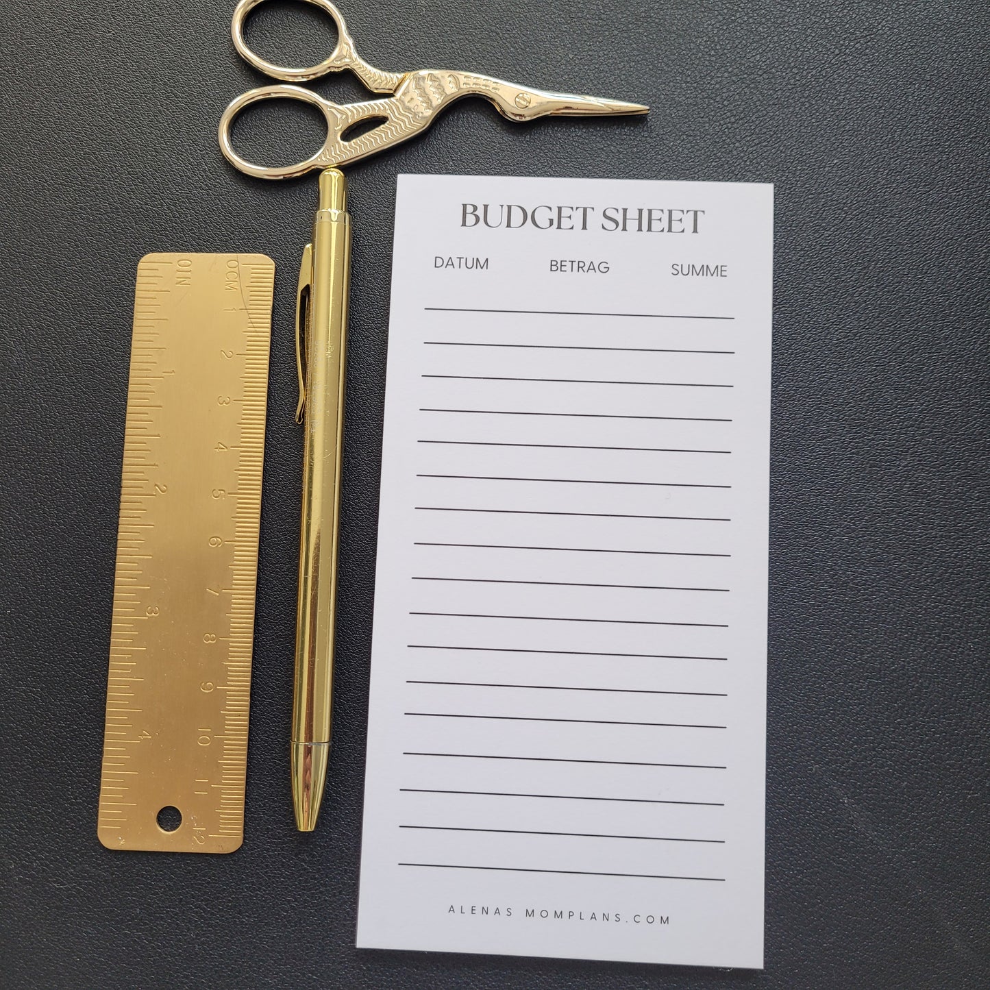 BUDGET SHEET BLOCK für Spar Challenges + Sinking Funds