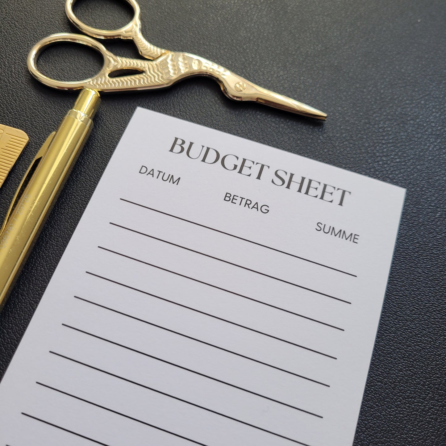BUDGET SHEET BLOCK für Spar Challenges + Sinking Funds