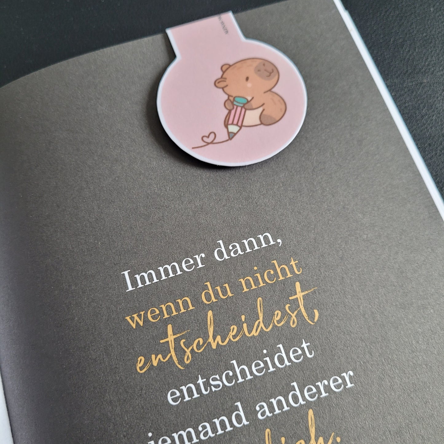 Lesezeichen cute Capybara - magnetisch - 001