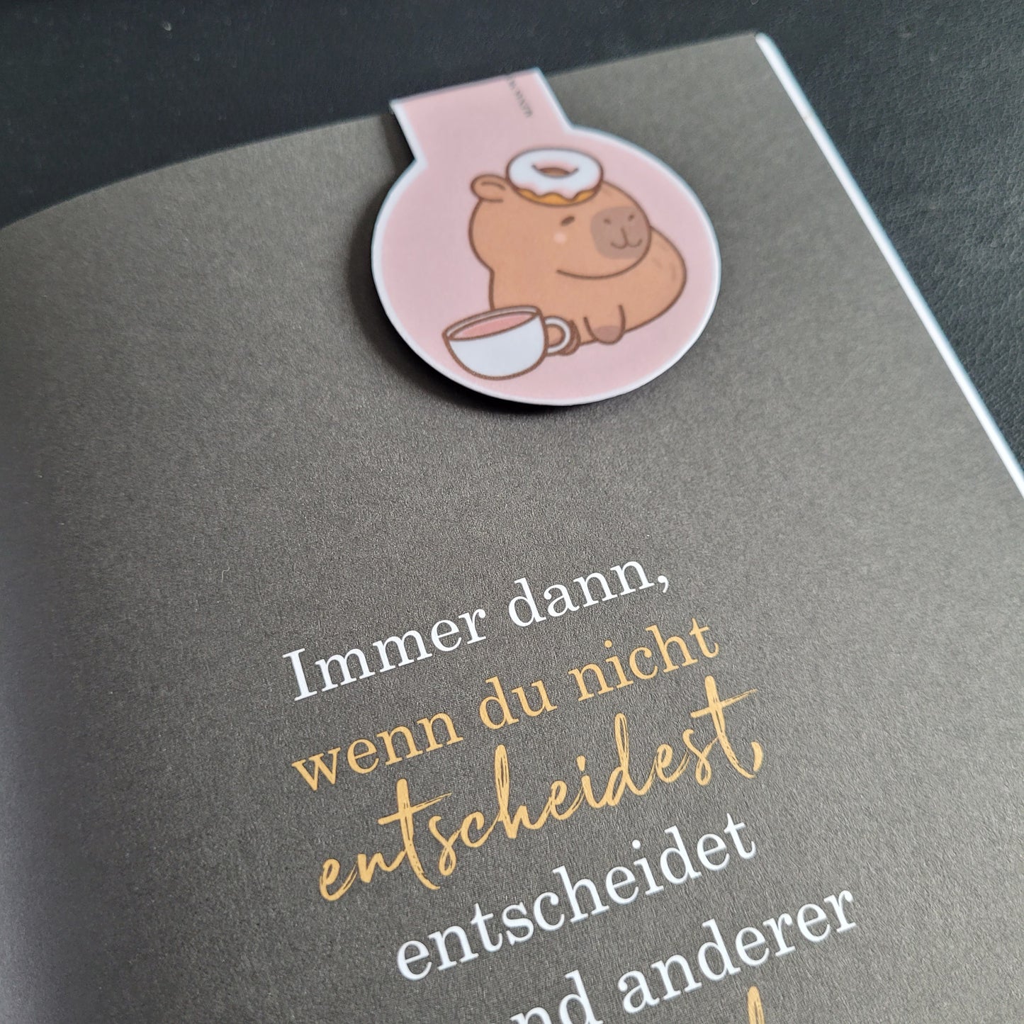 Lesezeichen cute Capybara - magnetisch - 002