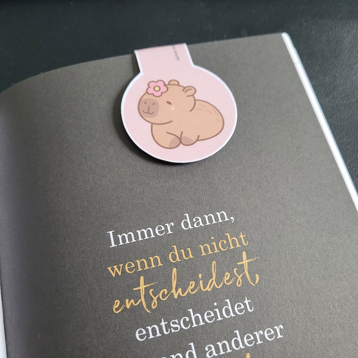 Lesezeichen cute Capybara - magnetisch - 004