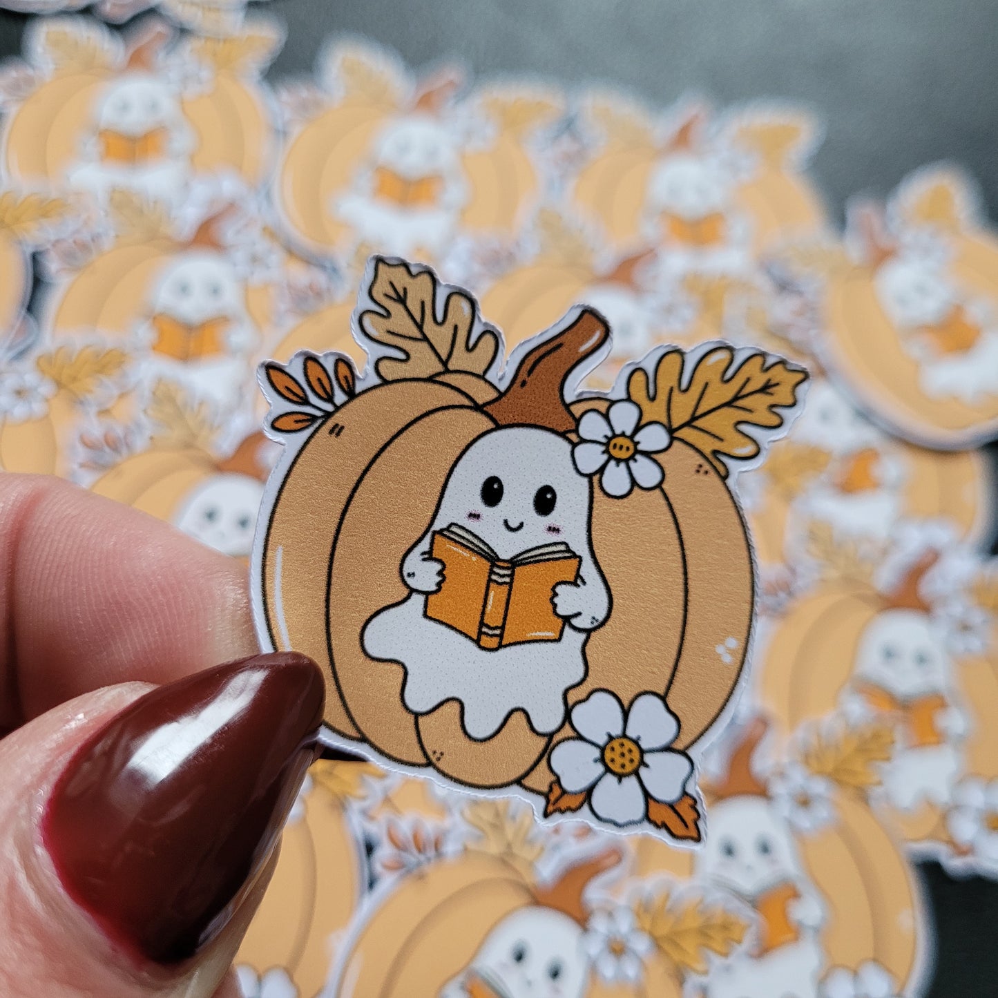 GHOSTY BOOKS Vinyl Sticker - 001