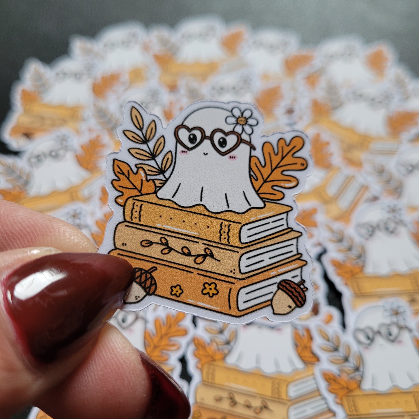 GHOSTY BOOKS Vinyl Sticker - 002