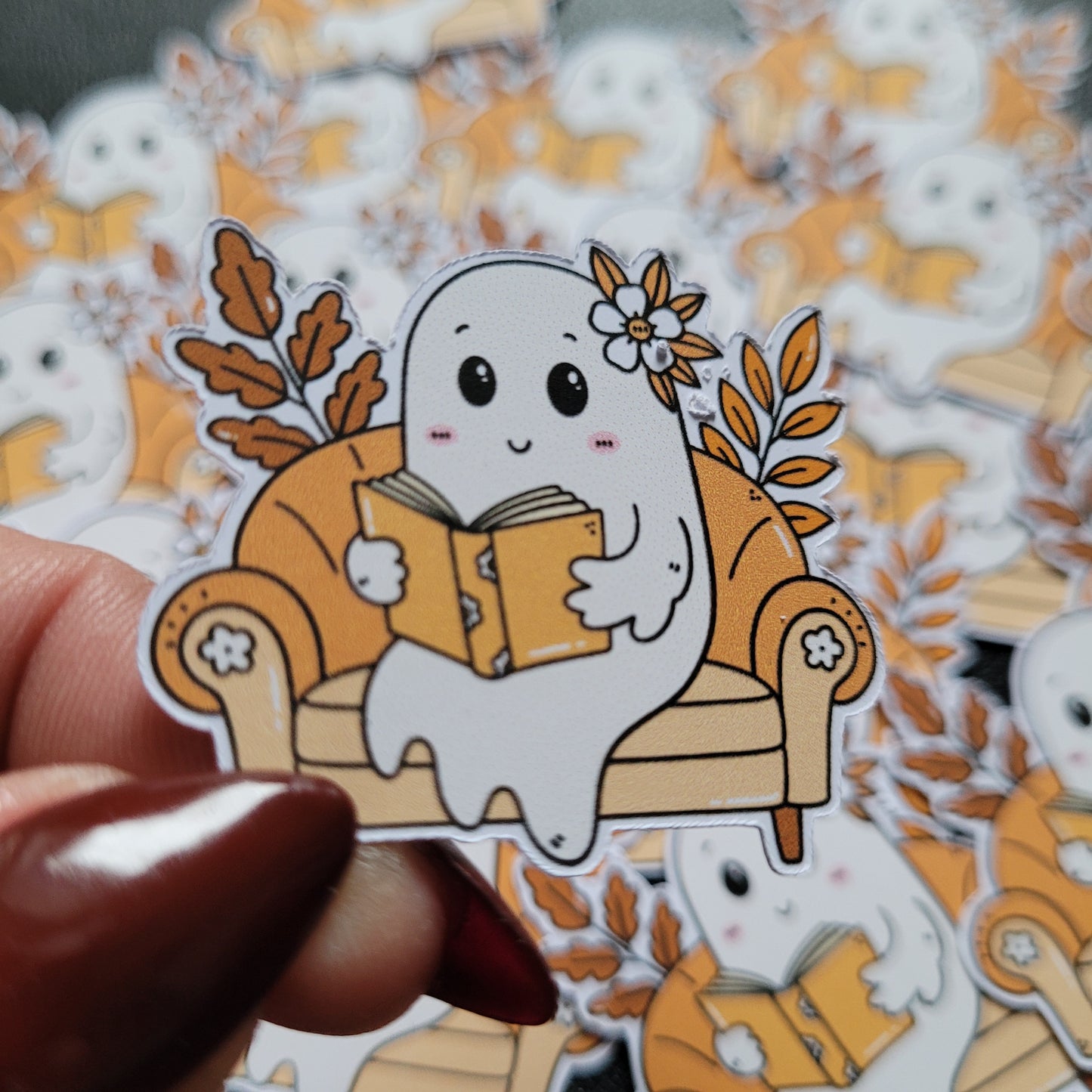 GHOSTY BOOKS Vinyl Sticker - 003