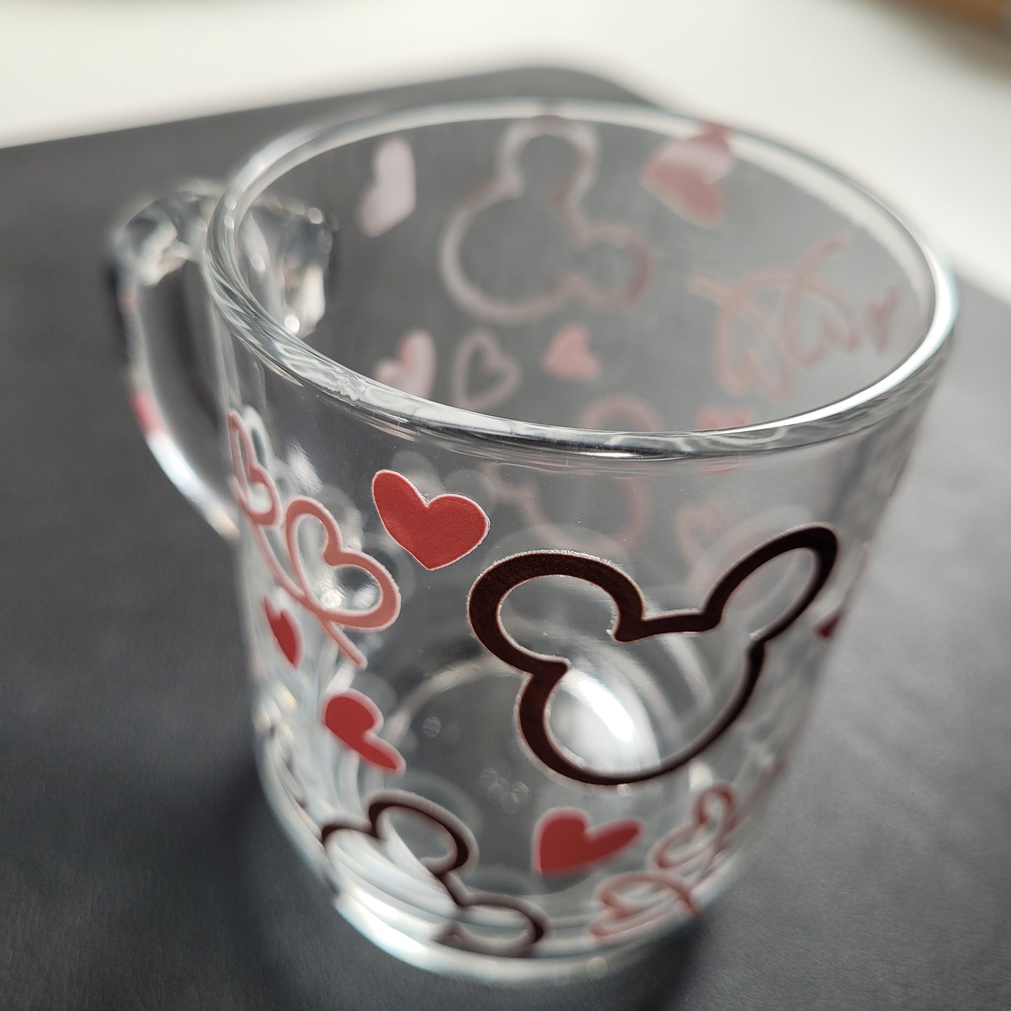 Trinkglas MOUSE | Glas mit Deckel und Strohhalm I Eiskaffee Glas I Wiederverwendbares Trinkglas