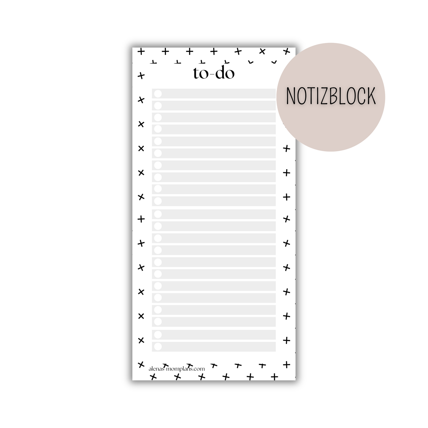 Notizblock TO DO LISTE 25 SEITEN