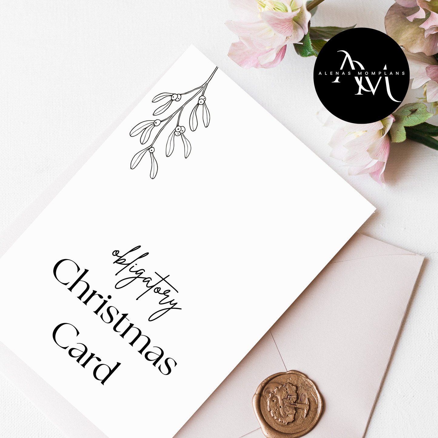 Lustige Weihnachtskarte - obligatorische Weihnachtskarte