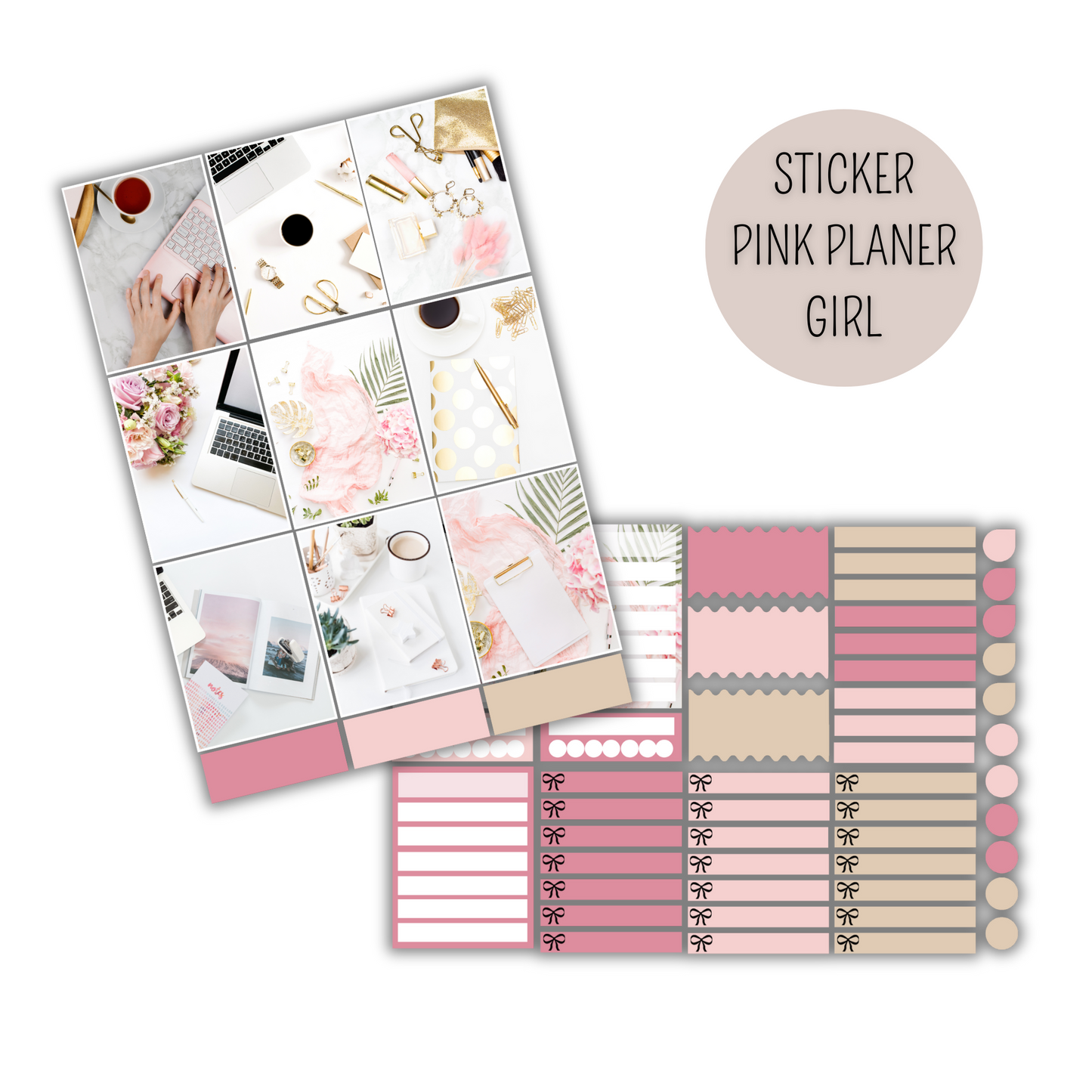 Planer Sticker - Pink Planner Girl