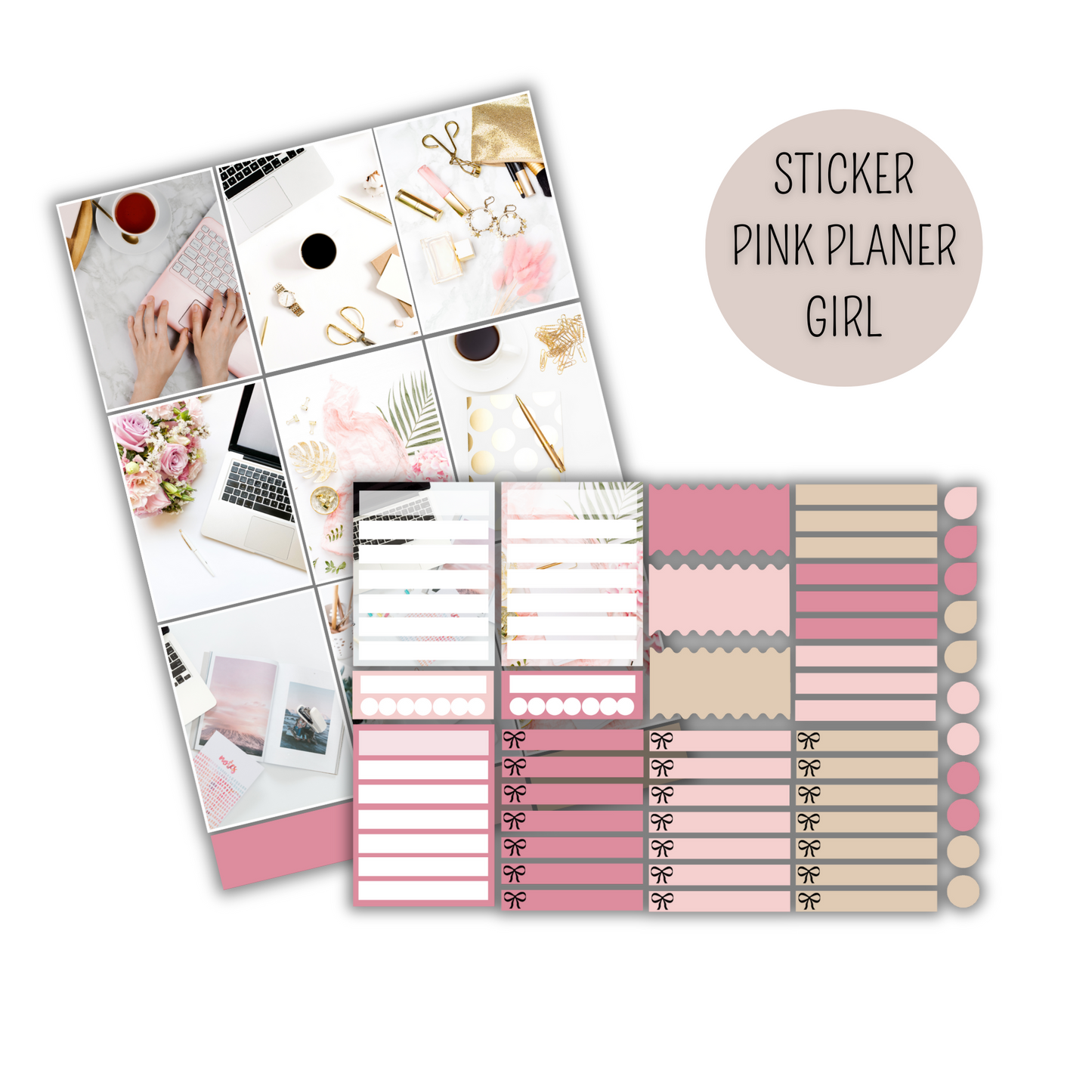 Planer Sticker - Pink Planner Girl
