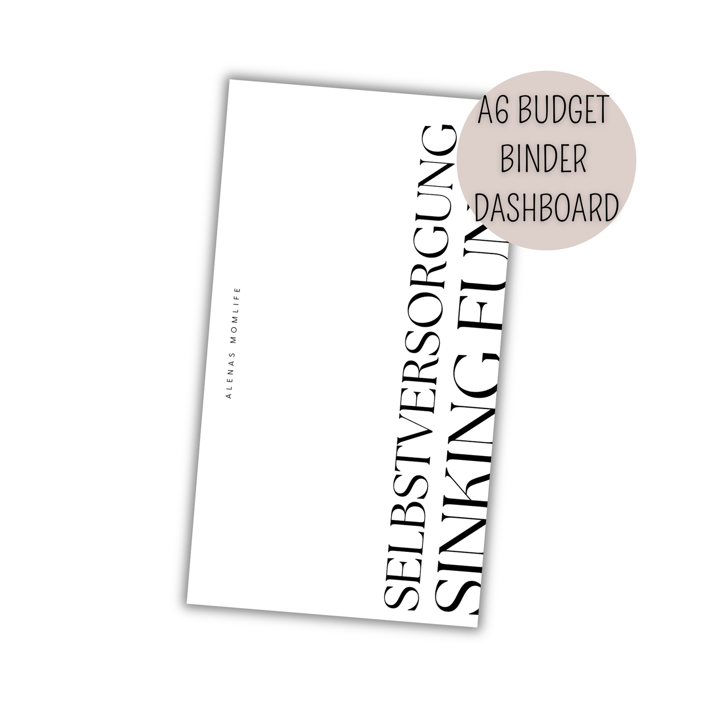 Dashboard für Budget Binder - Selbstversorgung Sinking Funds