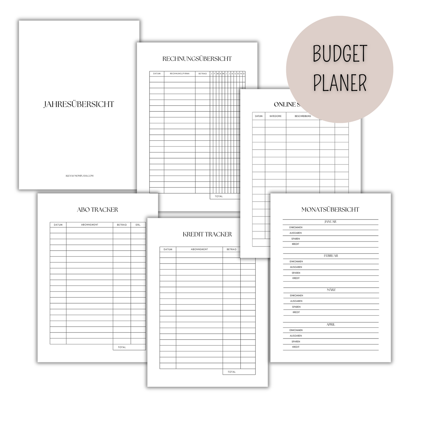 XL BUDGET PLANER - Umschlagmethode STARTER Set - Alles was du brauchst um erfolgreich zu starten