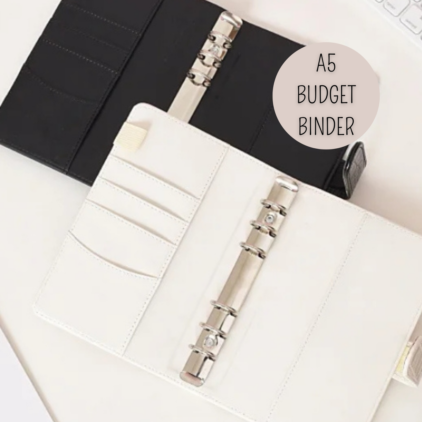 DELUXE Budgetbinder A5 - Croco white