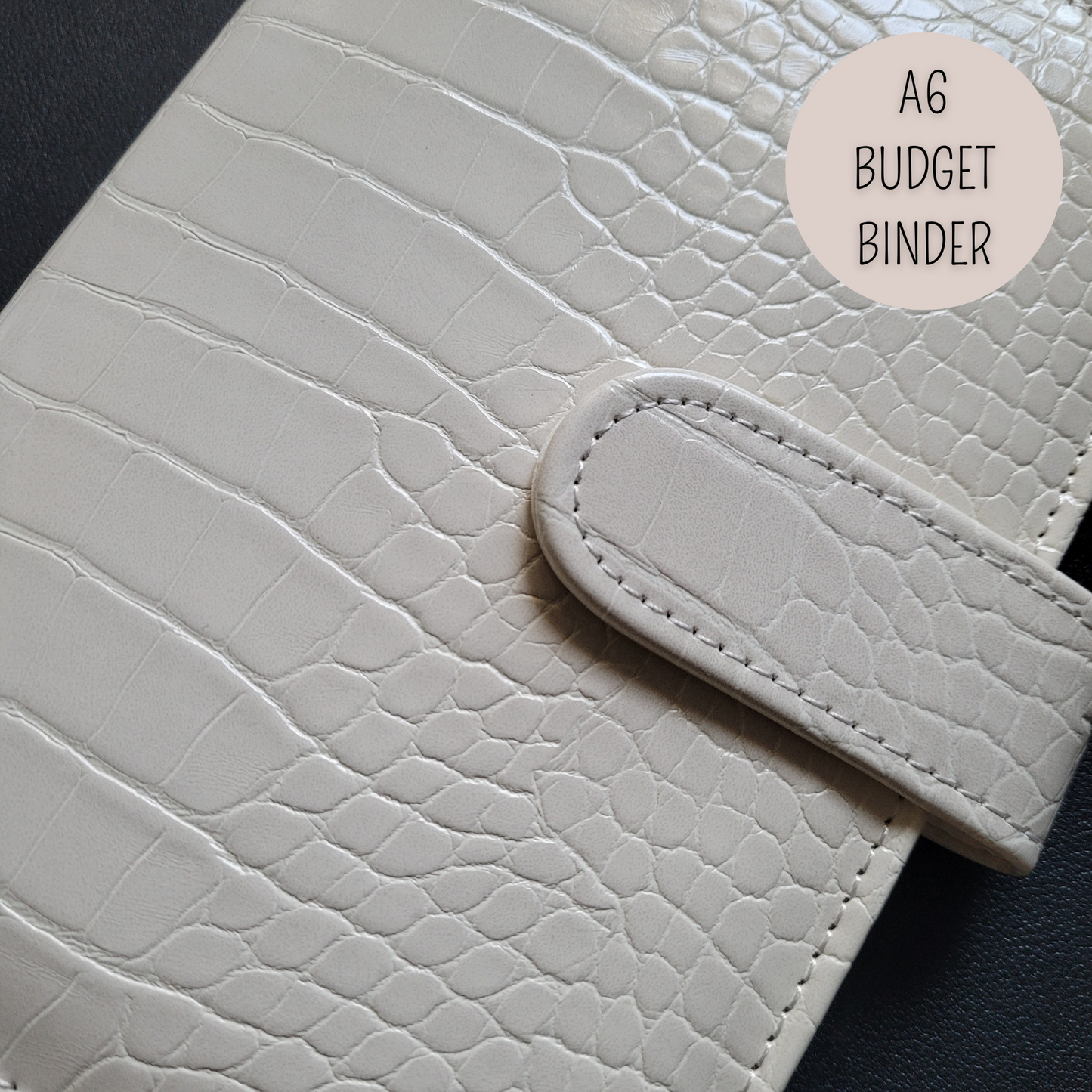 DELUXE BUDGET BINDER A6 für die Umschlagmethode - Croco white