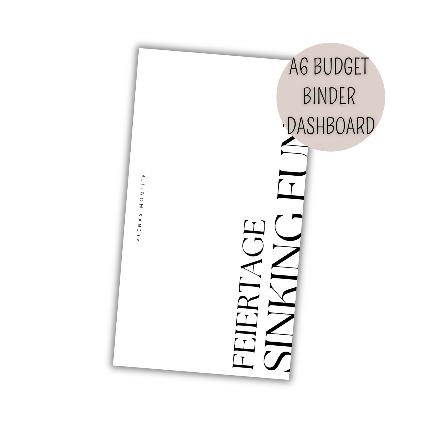 Dashboard für Budget Binder - Feiertage Sinking Funds