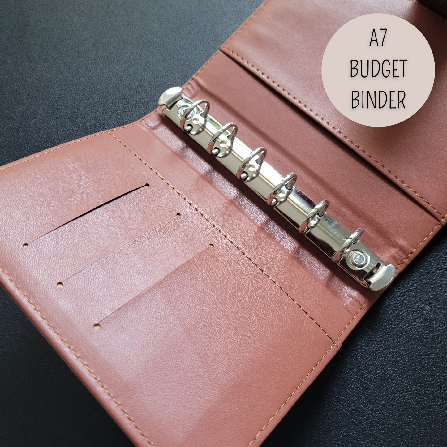 DELUXE BUDGET BINDER A7 für die Umschlagmethode - Soft Brown