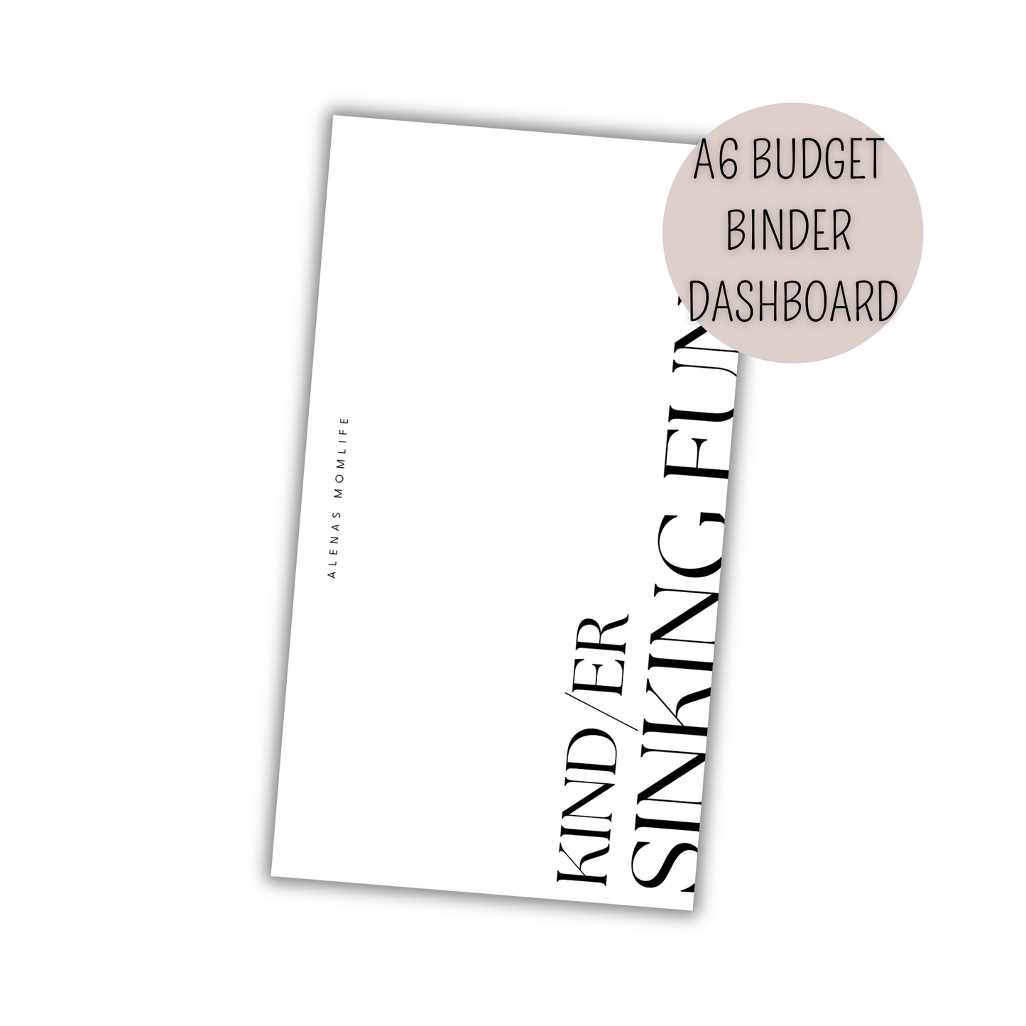 Dashboard für Budget Binder - Kind/er Sinking Funds
