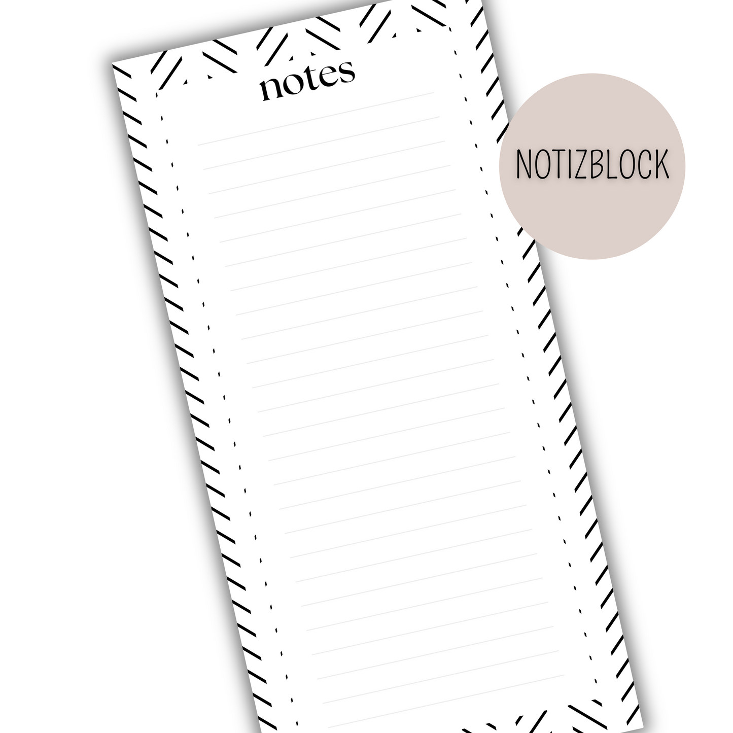 Notizblock NOTES Liste 25 SEITEN