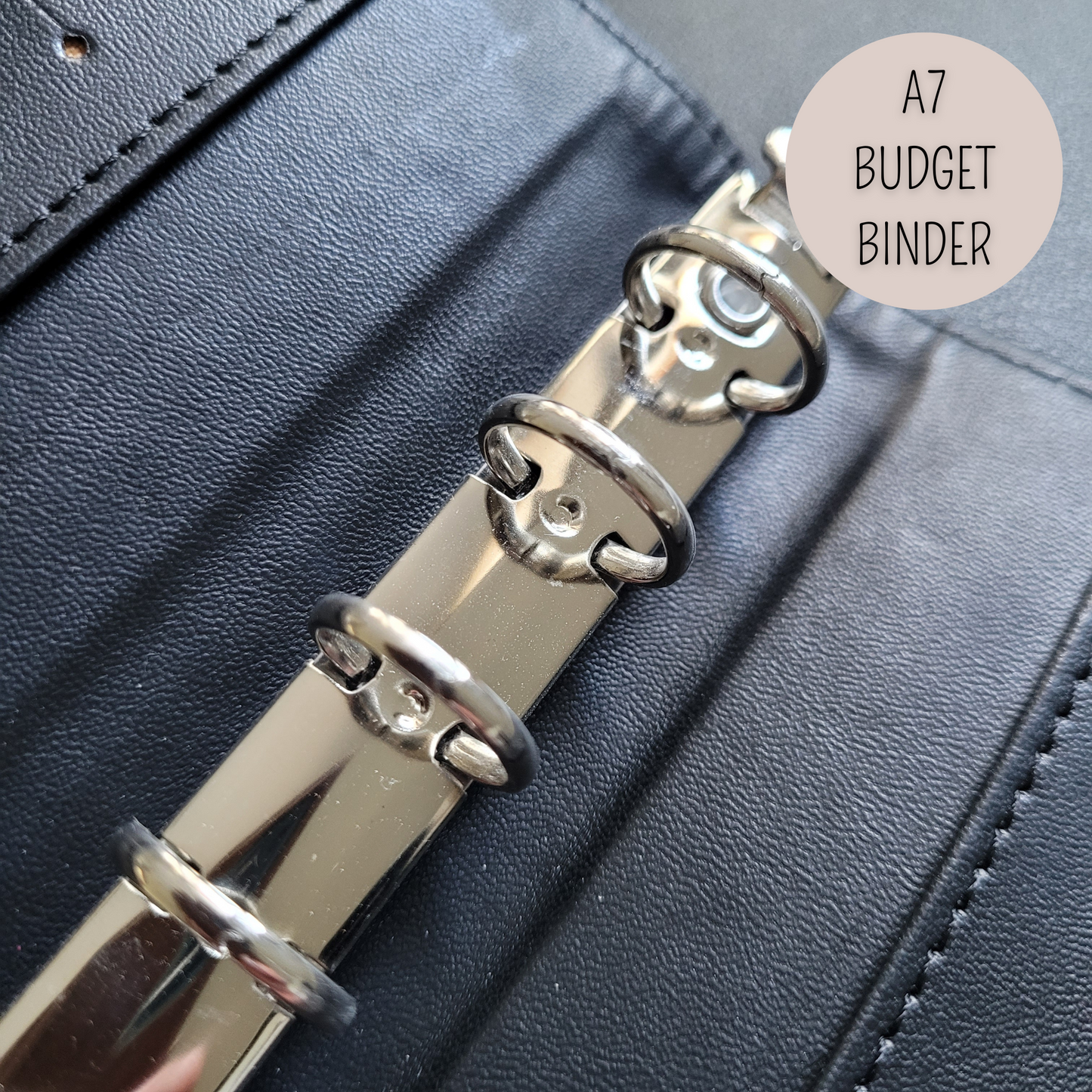 DELUXE BUDGET BINDER A7 für die Umschlagmethode - Soft Black