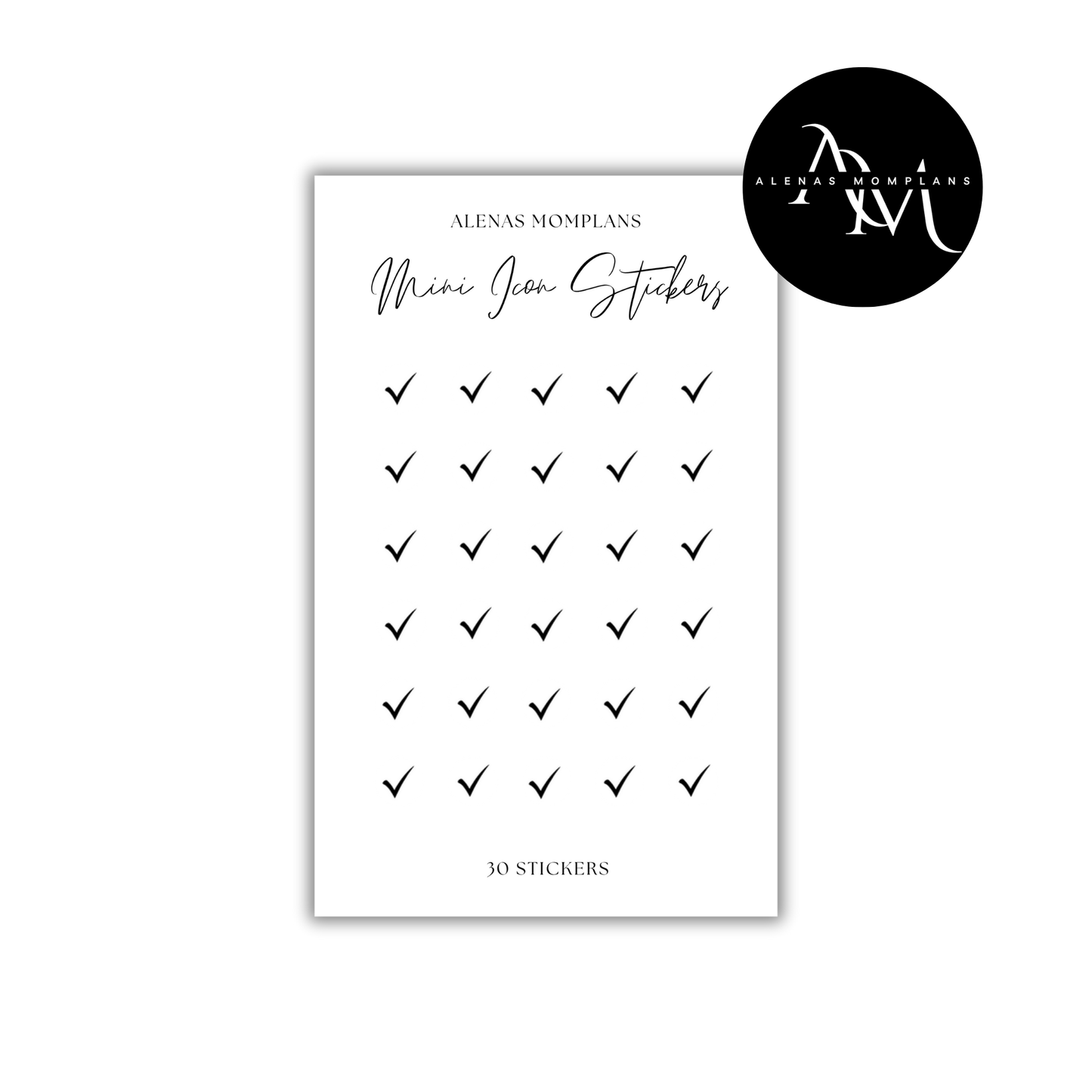 Icon Sticker Checkmark - Erledigt - 017