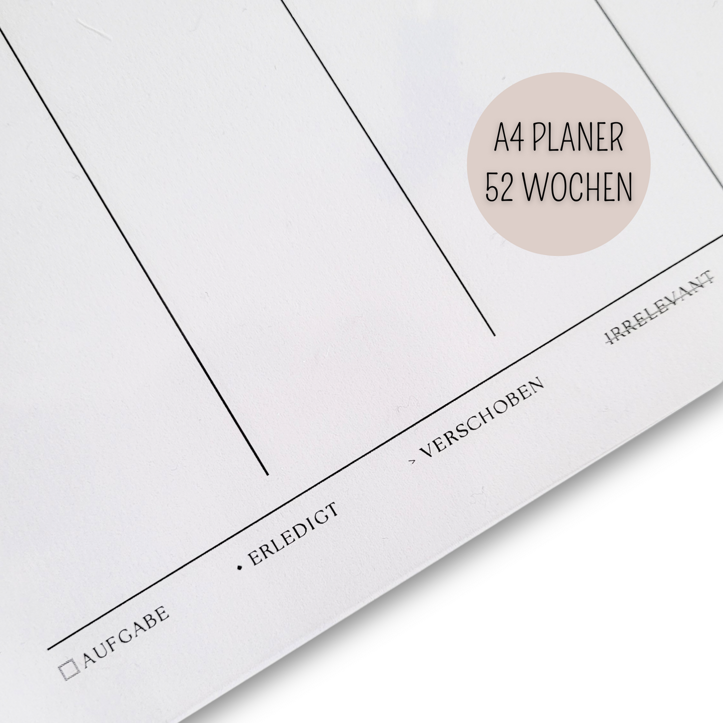 A4 Wochenplaner mit Spiralbindung | 52 Wochen für optimale Planung und Organisation