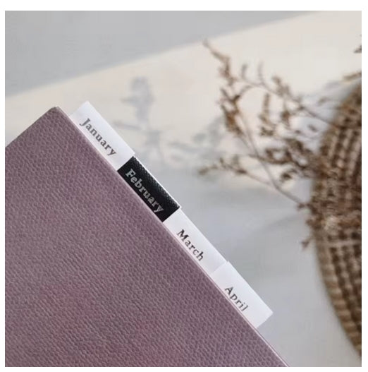 Index Sticker - SILBER - Aufkleber Planer Zubehör