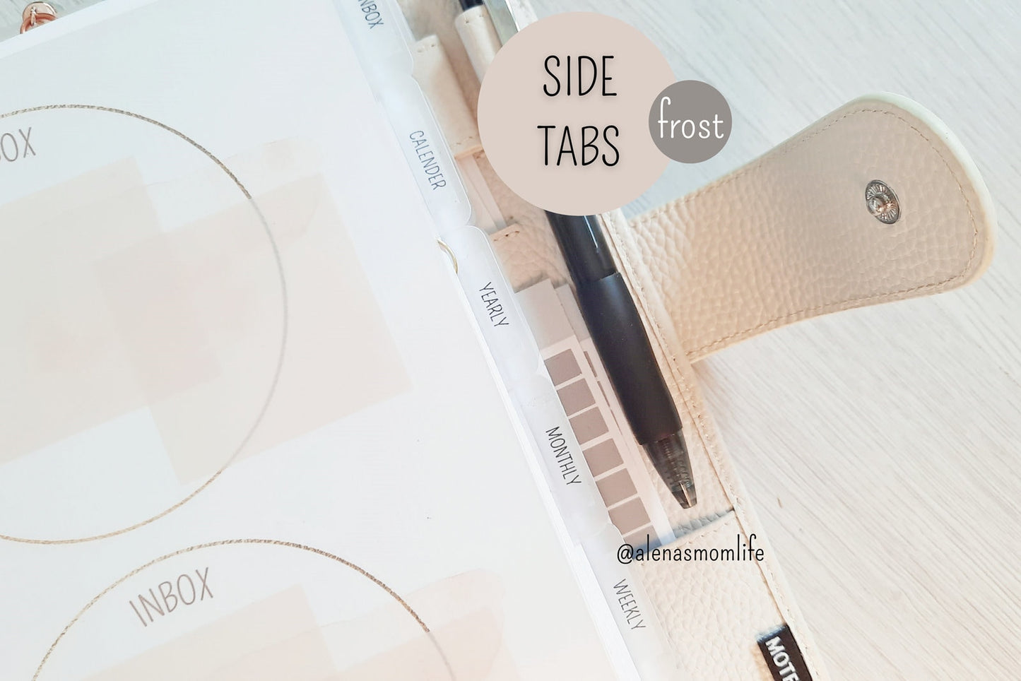 transparente Sticker/Labels "Self Care" für Planer Register