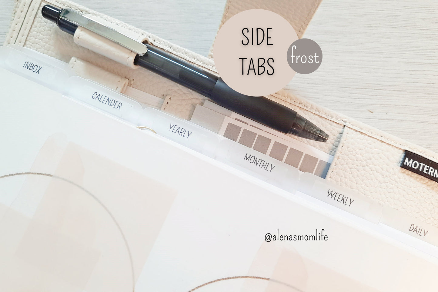 transparente Sticker/Labels "Self Care" für Planer Register