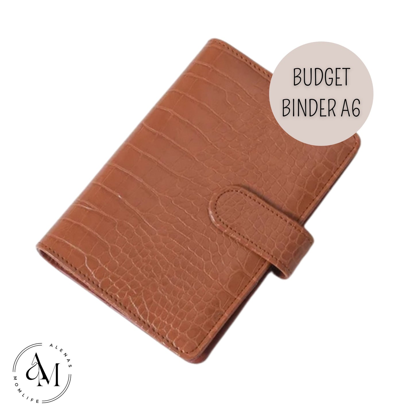 DELUXE BUDGET BINDER A6 für die Umschlagmethode - Croco brown
