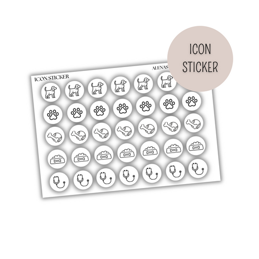 Icon Sticker Haustier Hund 010