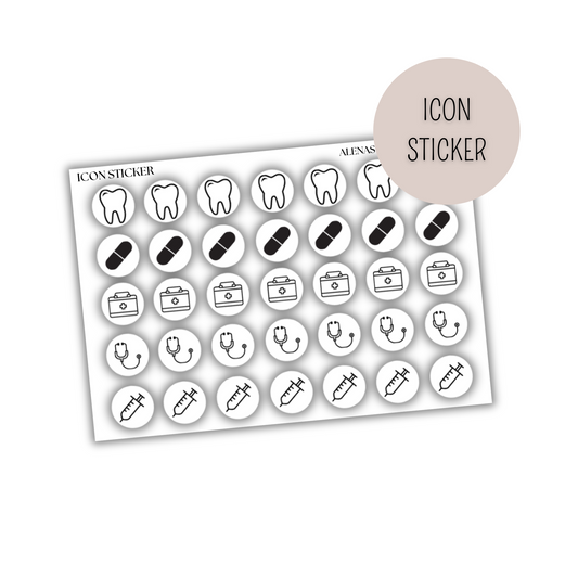 Icon Sticker Arzt & Zahnarzt 013