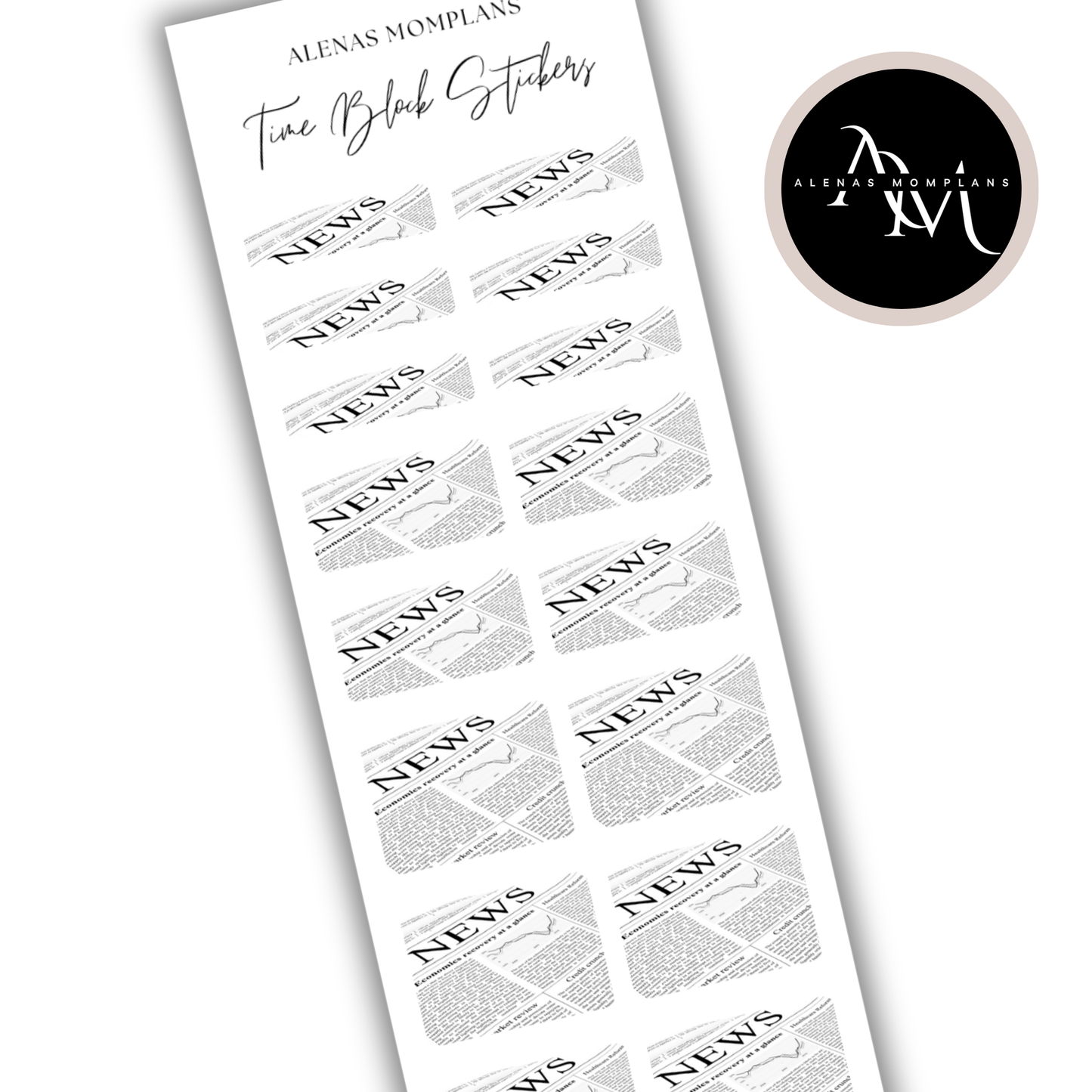 Time Block Sticker Set - VOL. 1