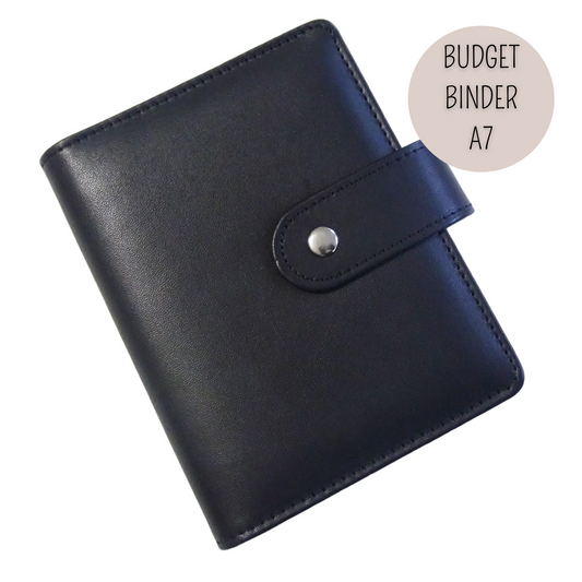 DELUXE BUDGET BINDER A7 für die Umschlagmethode - Soft Black