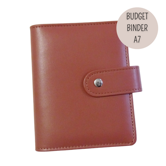 DELUXE BUDGET BINDER A7 für die Umschlagmethode - Soft Brown