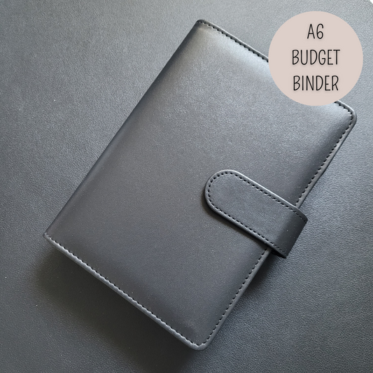 DELUXE BUDGET BINDER A6 für die Umschlagmethode - Soft Black