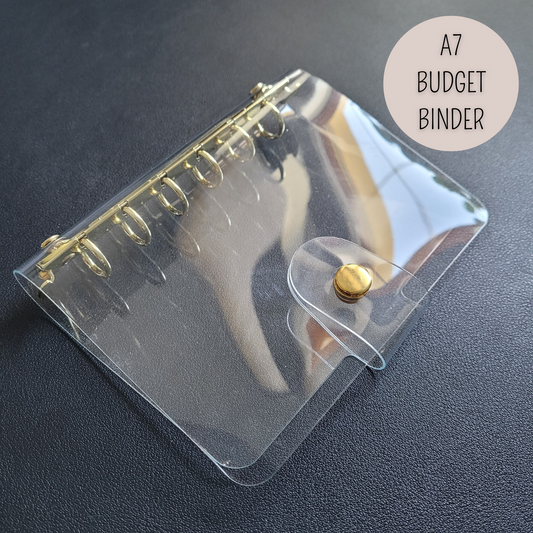 DELUXE BUDGET BINDER A7 für die Umschlagmethode - Transparent