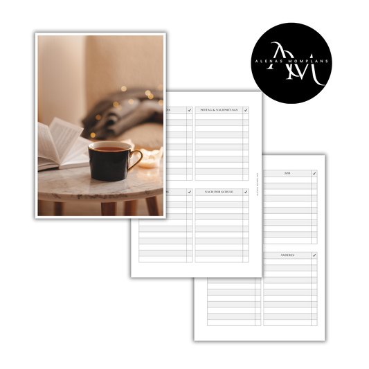 Tägliche Routine Dashboard I Minimalistisches Dashboard | A5
