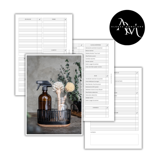 Putzroutine Dashboard I Minimalistisches Dashboard | A5
