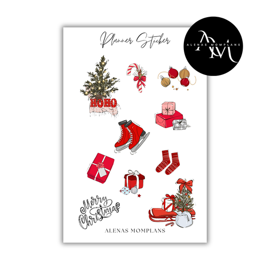 Planer Sticker - Traditional Christmas 001