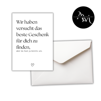 Lustige Grußkarte zum Geburtstag, Weihnachten und Co.