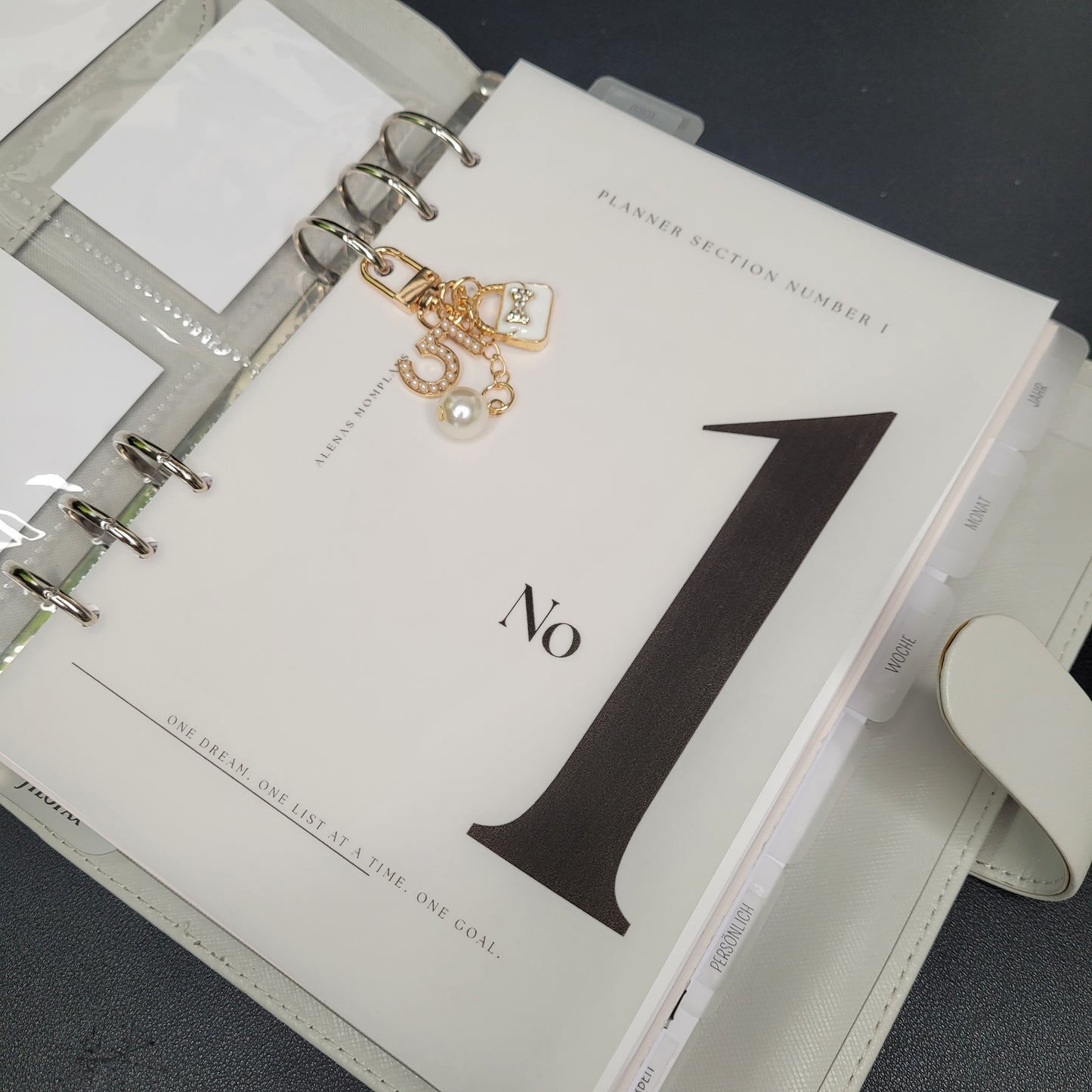 6-er Set Dashboards No. 1 - 6 transparent – Perfekte Organisation für Ihren Kalender oder Planer